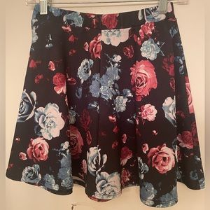 Dark floral skirt